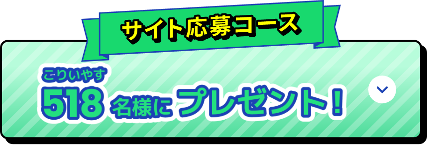サイト応募コース 518名様にプレゼント!