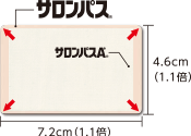 ちょっと大きめ、サイズ 約1.2倍